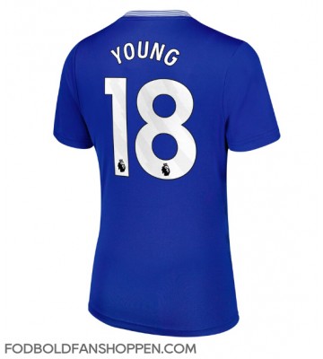 Everton Ashley Young #18 Hjemmebanetrøje Dame 2024-25 Kortærmet